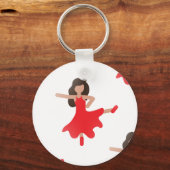 ダンサー絵文字 キーホルダー (正面)