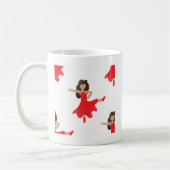 ダンサー絵文字 コーヒーマグカップ (左)