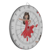 ダンサー絵文字 ダーツボード (正面左)