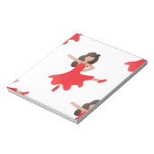 ダンサー絵文字 ノートパッド (回転)