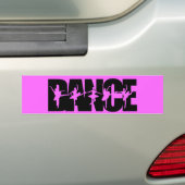 ダンサー色のダンス バンパーステッカー (車上)