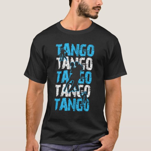 ダンサー踊りアルゼンチンルーツアルゼンチンタンゴ Tシャツ (正面)