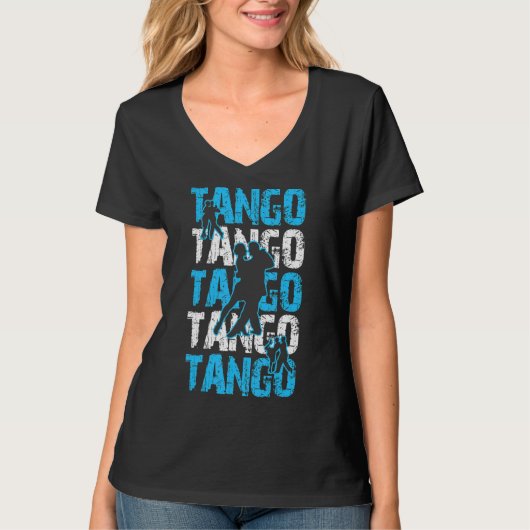 ダンサー踊りアルゼンチンルーツアルゼンチンタン Tシャツ (正面)