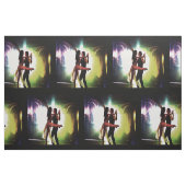 ダンサー踊りカップル ファブリック (ファットクウォーター)