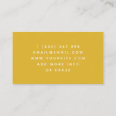 ダンサー踊りコーチ先生振付家エレガント 名刺 (裏面)