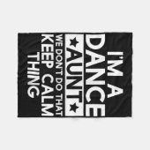 ダンサー踊りダンスおもしろい叔母叔母アウンティTシ フリースブランケット (正面(横))