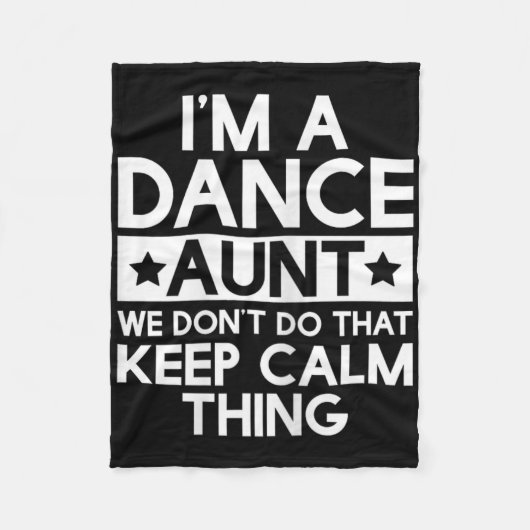 ダンサー踊りダンスおもしろい叔母叔母アウンティTシ フリースブランケット (正面)