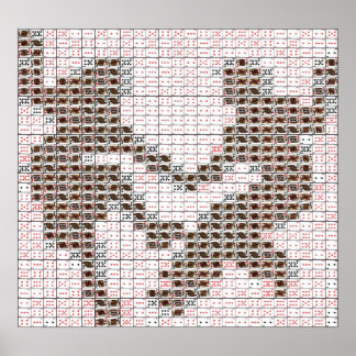 ダンサー遊のカードモンタージュ ポスター