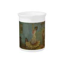 ダンサー陶器飲料ピッチャー