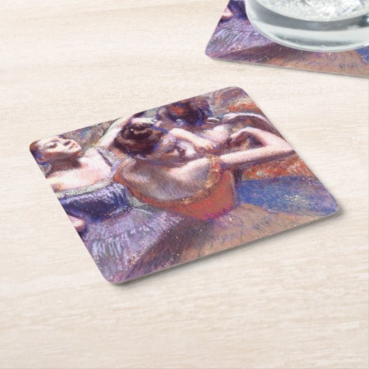 ダンサー1899エドガー・デガス スクエアペーパーコースター (アングル)