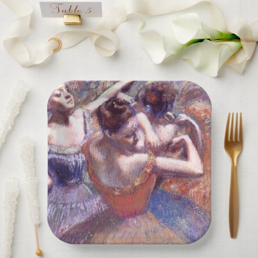 ダンサー1899エドガー・デガス ペーパープレート (ウェディング)