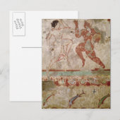 ダンサー2人とイルカ ポストカード (正面/裏面)