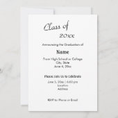 ダンサー3卒業 招待状 (裏面)