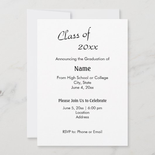 ダンサー3卒業 招待状 (裏面)