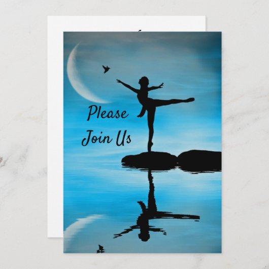 ダンサー3卒業 招待状 (正面/裏面)