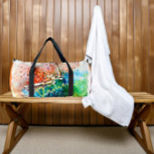 ダンサー（ばちゃばちゃ）跳ねる パーソナライズされた ダッフルバッグ