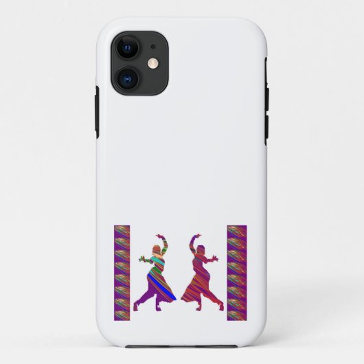ダンサー:  インディアンのBollywoodのスタイルのダンス Case-Mate iPhoneケース (裏面)