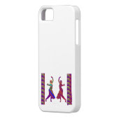ダンサー:  インディアンのBollywoodのスタイルのダンス Case-Mate iPhoneケース (裏面左)