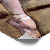 ダンサー：エドガー・デガスの傍に立つヴィンテージ・バレエ・アート ポスター (角)