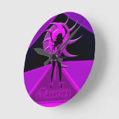 ダンサー*オンカ* ラウンド壁時計 (傾斜)