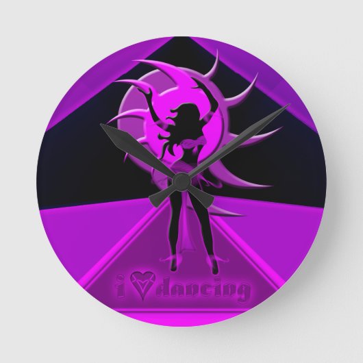 ダンサー*オンカ* ラウンド壁時計 (正面)