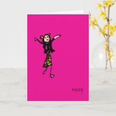 ダンサー カード (黄色い花)