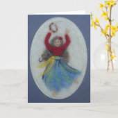 ダンサー カード (黄色い花)