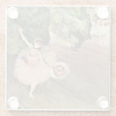 ダンサー/バレエの星 – Degas 絵画's ガラスコースター (裏面)