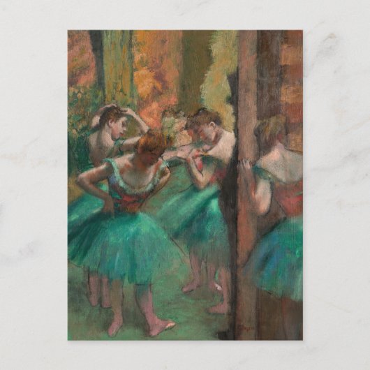 ダンサー、ピンクと緑 | Edgar Degas ポストカード (正面)