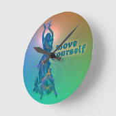 ダンサー*フェジャ* ラウンド壁時計 (傾斜)