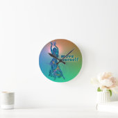 ダンサー*フェジャ* ラウンド壁時計 (ホーム)