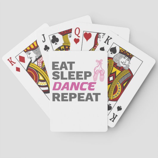 ダンサー·フォー·踊り·先生·食べスリープ·ダンス·リピート トランプ (裏面)