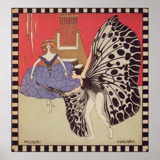 ダンサー – ヴィンテージアートプリントby Kolo Moser ポスター (正面)