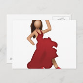 ダンサー – 絵文字 ポストカード (正面/裏面)