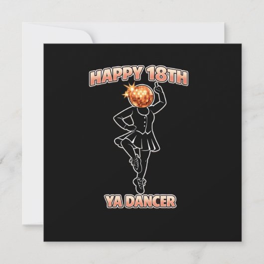 ダンサー 誕生日 おもしろ スコットランド スコットランド人 カード (正面)