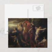 ダンサー， 1891 ポストカード (正面/裏面)