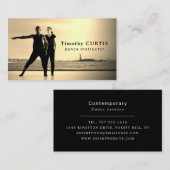 ダンサーonステージ,踊りインストラクター，ダンサー 名刺 (正面/裏面)