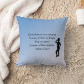 ダンサ素晴らしーやる気を起こさせる枕 クッション (ブランケット)