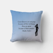 ダンサ素晴らしーやる気を起こさせる枕 クッション (正面)