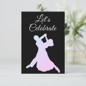 ダンシングカップルパーティー招待状 招待状 (スタンド正面)