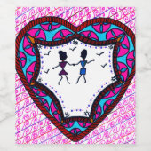 ダンシングカップル ワインラベル (シングルラベル)