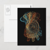 ダンシングガネーシャ グッドラックポストカード ポストカード (正面/裏面)