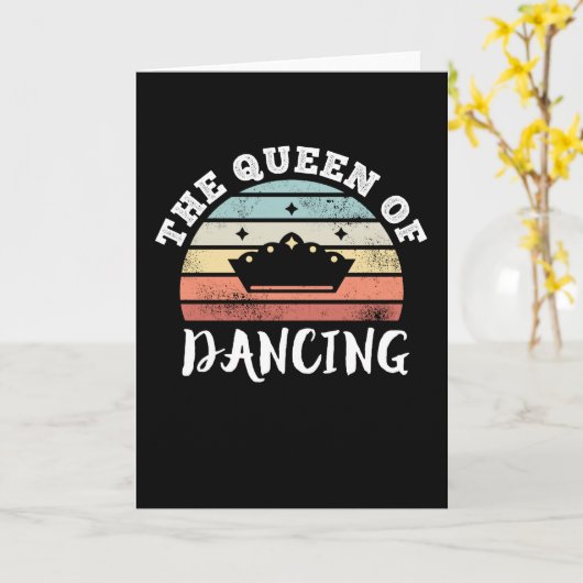 ダンシングクイーンの母の日ギフト カード (黄色い花)