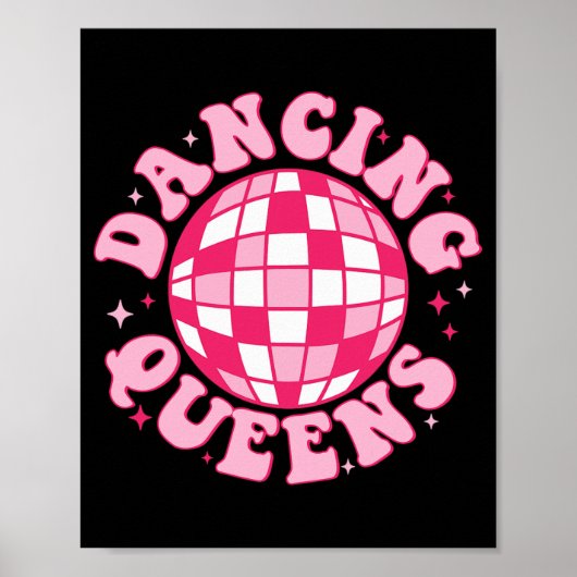 ダンシングクイーン レトロな花嫁の友人 70年代のディスコ バチェロ ポスター (正面)