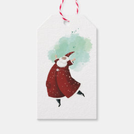 ダンシングサンタクロース クリスマス ギフトタグ