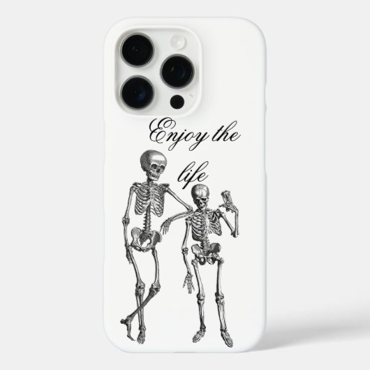ダンシングスケルトンイラスト Case-Mate iPhoneケース (裏面)