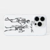 ダンシングスケルトンイラスト iPhoneケース (裏面横)