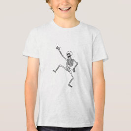 ダンシングスケルトンラインアートTシャツ トライブレンドＴシャツ