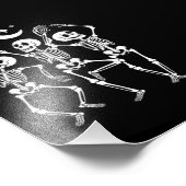 ダンシングスケルトン ハッピーハロウィン オーガズム スカル フォトプリント            (角)