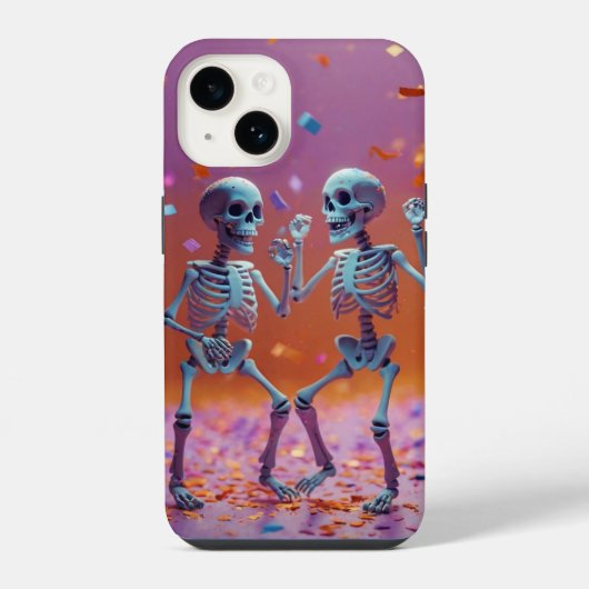 ダンシングスケルトン iPhoneケース (裏面)